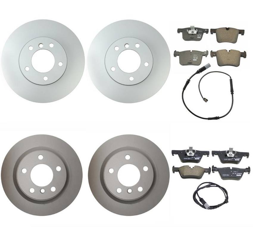 BMW Brake Kit - Pads and Rotors Front &  Rear (312mm/300mm)